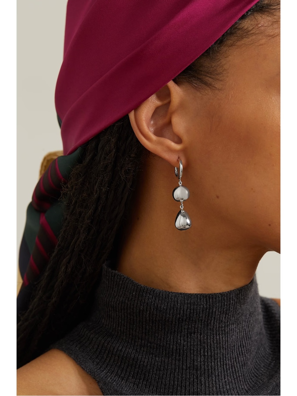 Lie studios Catherine earrings silver